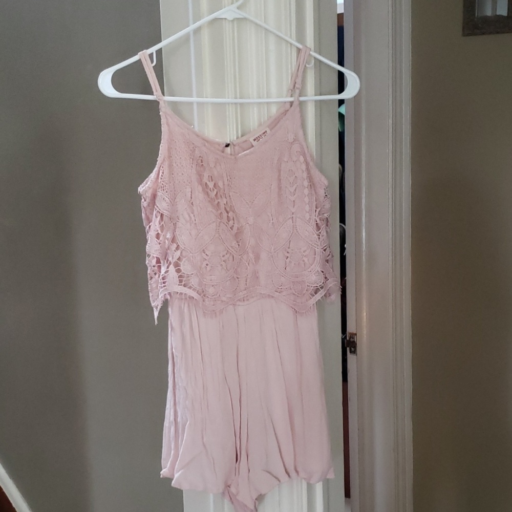 Pink mossimo romper